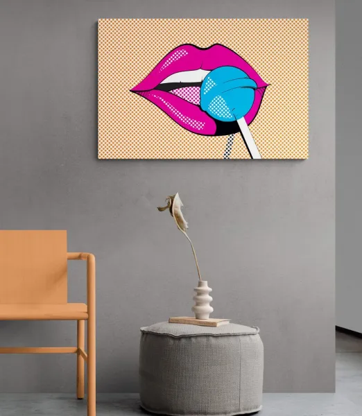 Obraz pop art lízatko