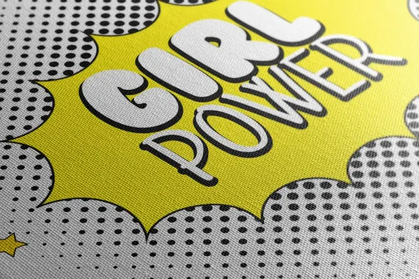Obraz s pop art nápisom - GIRL POWER