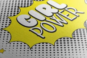 Obraz s pop art nápisom - GIRL POWER