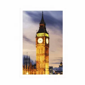 Plagát nočný Big Ben v Londýne