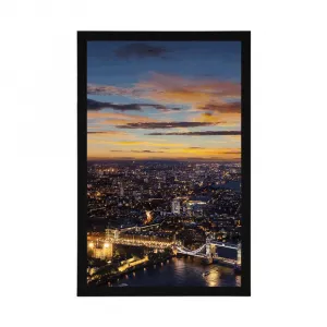 Plagát letecký pohľad na Tower Bridge