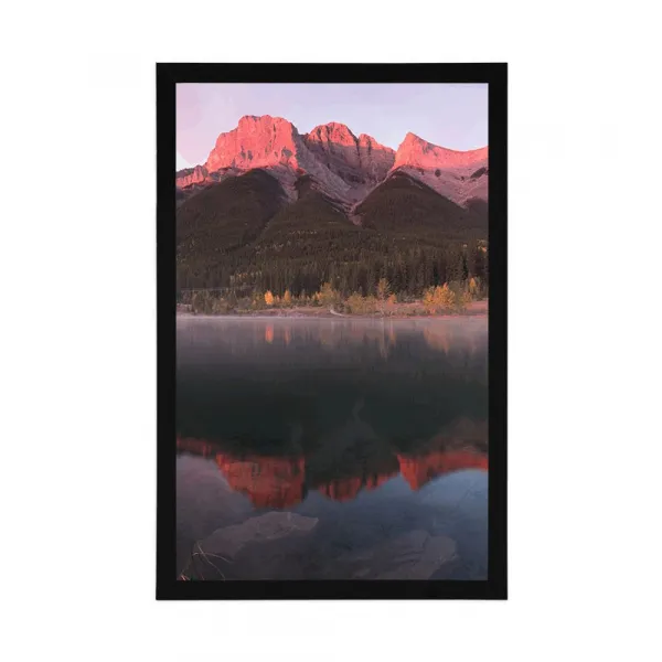 Plagát západ slnka nad Dolomitmi