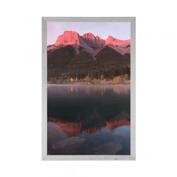 Plagát západ slnka nad Dolomitmi
