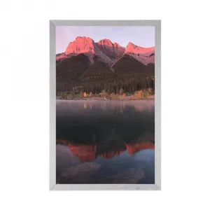Plagát západ slnka nad Dolomitmi