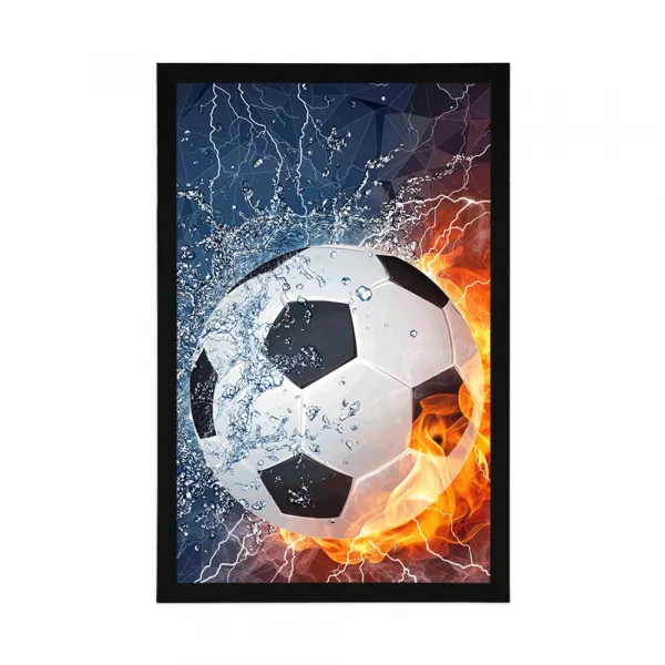 Plagát futbalová lopta