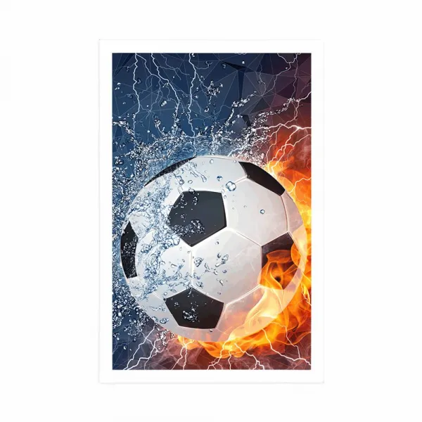 Plagát futbalová lopta