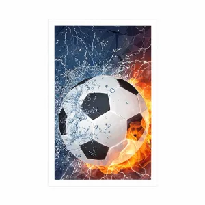 Plagát futbalová lopta