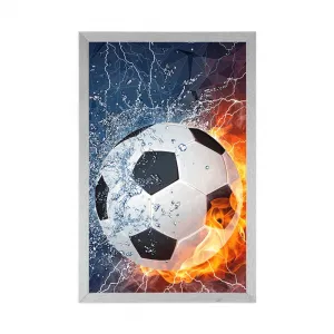 Plagát futbalová lopta