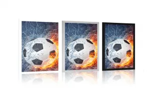 Plagát futbalová lopta
