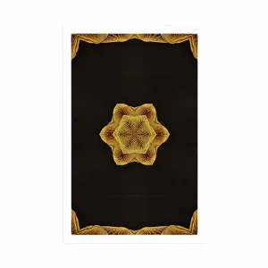 Plagát zaujímavá zlatá Mandala