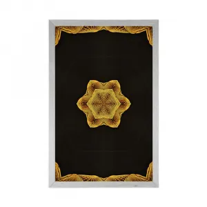 Plagát zaujímavá zlatá Mandala