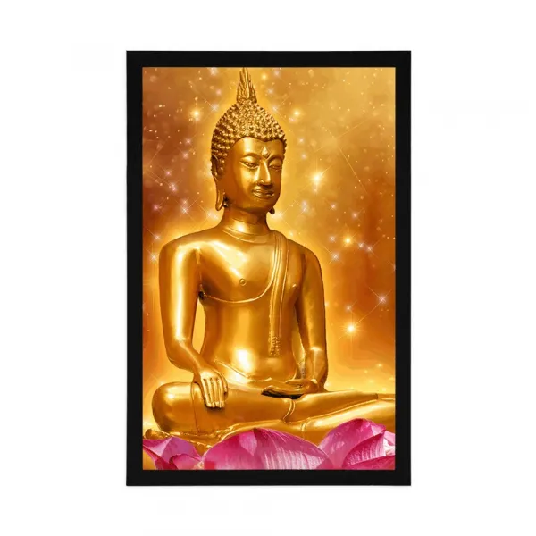 Plagát zlatý Budha