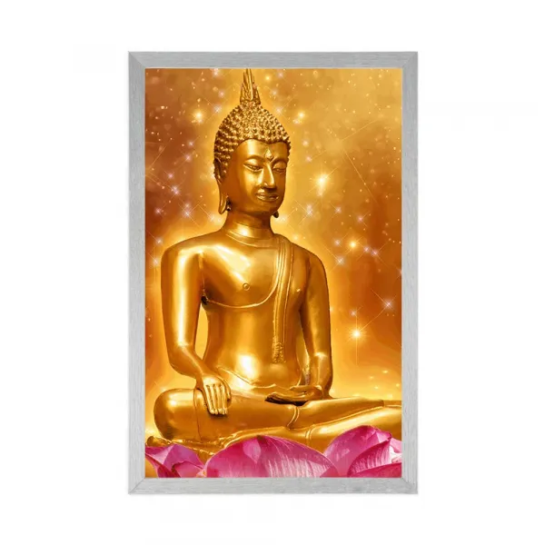 Plagát zlatý Budha