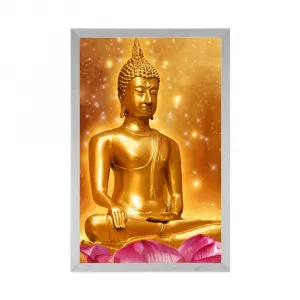 Plagát zlatý Budha