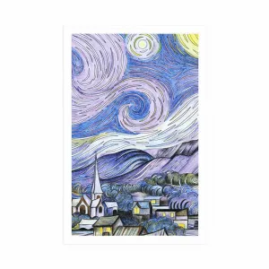 Plagát reprodukcia Hviezdna noc - Vincent van Gogh