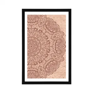 Plagát s paspartou kvetinová Mandala