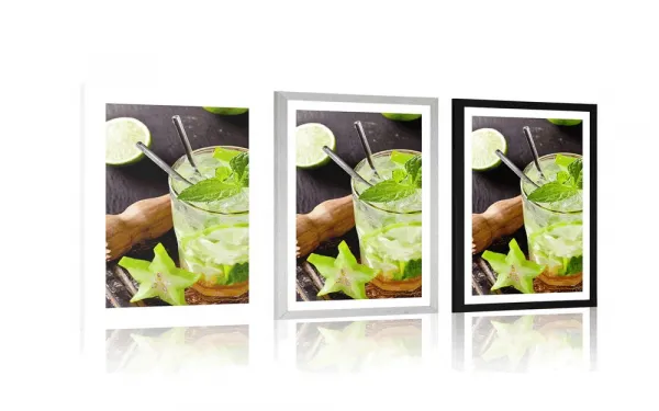 Plagát s paspartou lahodné Mojito