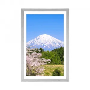 Plagát s paspartou sopka Fuji