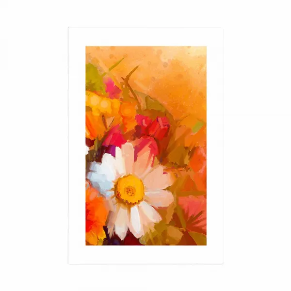 Plagát s paspartou nádherná kytica