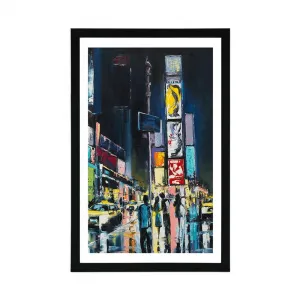 Plagát s paspartou farebný New York