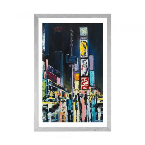 Plagát s paspartou farebný New York