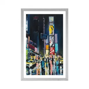 Plagát s paspartou farebný New York