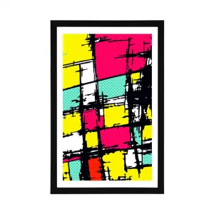 Plagát s paspartou štýlový pop-art