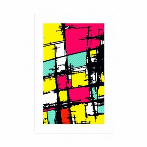 Plagát s paspartou štýlový pop-art