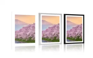 Plagát s paspartou nádherné Japonsko
