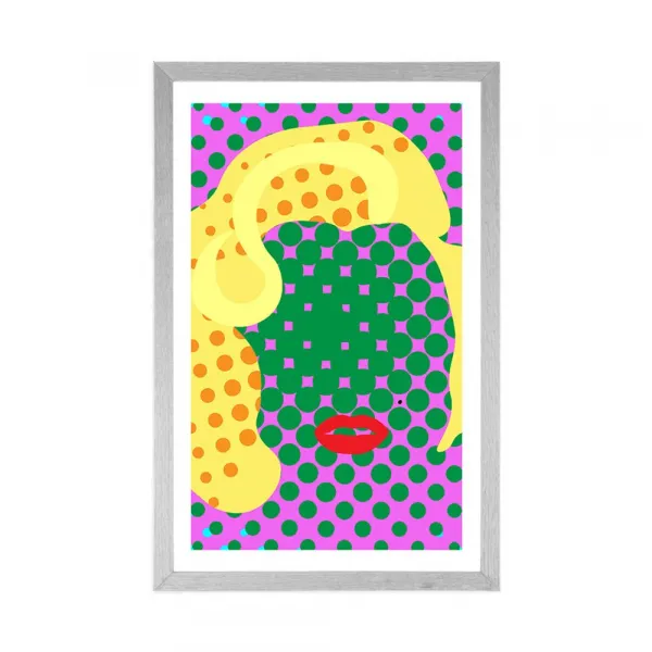Plagát s paspartou Marilyn Monroe v pop art štýle