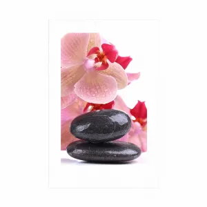 Plagát s paspartou SPA kamene a orchidea