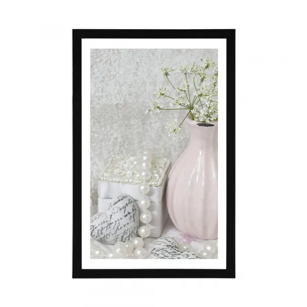 Plagát s paspartou luxusné Shabby Chic zátišie