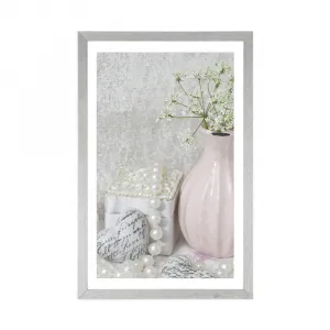 Plagát s paspartou luxusné Shabby Chic zátišie