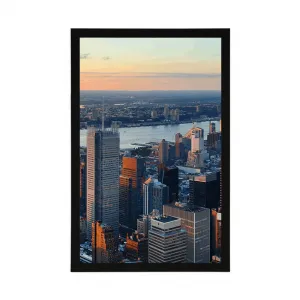 Plagát panoráma mesta New York