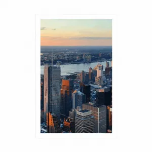 Plagát panoráma mesta New York
