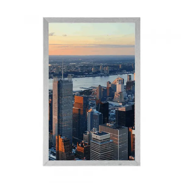 Plagát panoráma mesta New York
