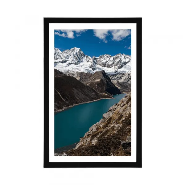 Plagát s paspartou národný park Patagónia v Argentíne