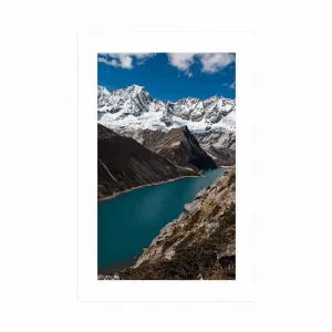 Plagát s paspartou národný park Patagónia v Argentíne
