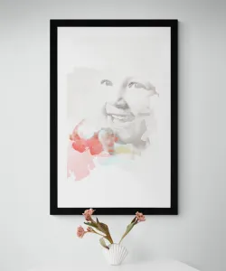 Plagát s paspartou úprimná radosť