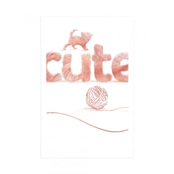 Plagát mačka s nápisom Cute