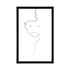 Plagát minimalistická tvár ženy
