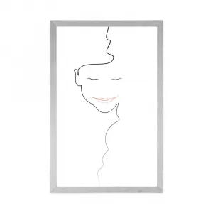 Plagát minimalistická tvár ženy