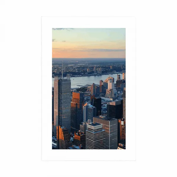 Plagát s paspartou panoráma mesta New York