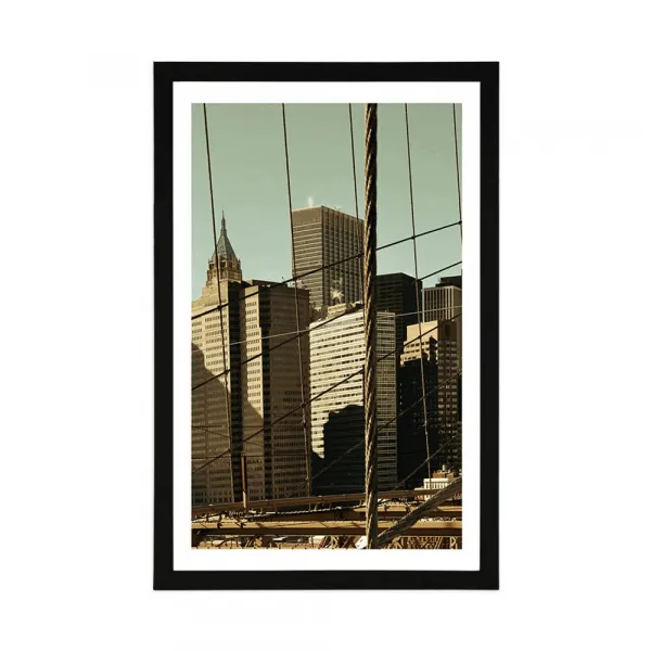 Plagát s paspartou Manhattan