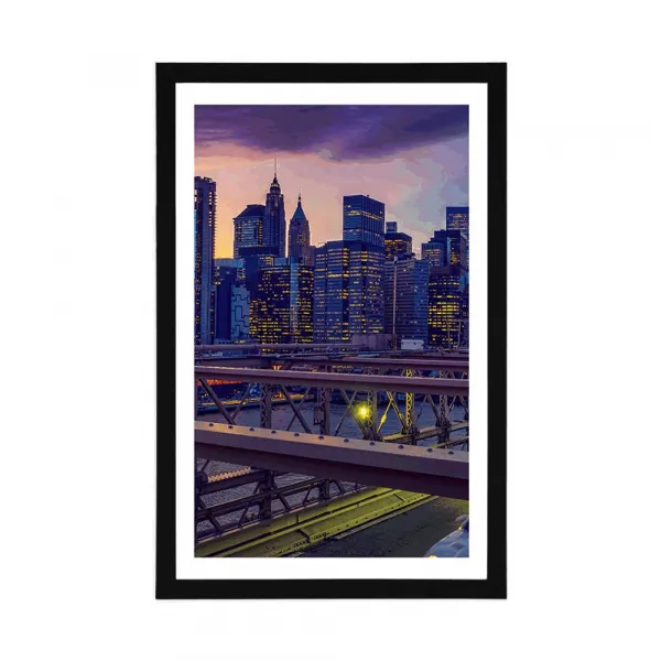 Plagát s paspartou  rušné veľkomesto
