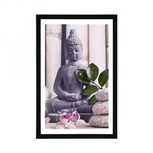 Plagát s paspartou wellness Budha
