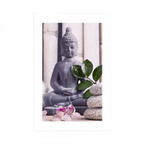 Plagát s paspartou wellness Budha