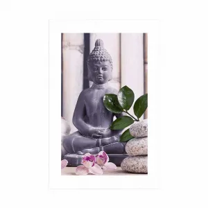 Plagát s paspartou wellness Budha