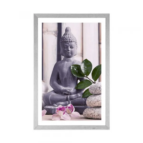 Plagát s paspartou wellness Budha