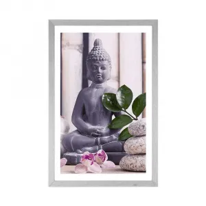 Plagát s paspartou wellness Budha